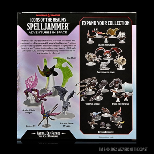 DnD - Astral Elf Patrol - Ship Scale Miniatures - Spelljammer - Icons of the Realms Premium DnD Figur